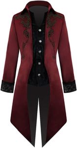 Disfraz de Halloween para Adultos, Frac Victoriano Medieval, Estilo Steampunk, Pirata, Príncipe, Gótico, Renacentista, Fantasía, Cosplay, OEM - Product Image 3