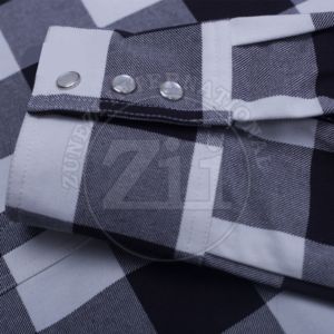 Camisas de Seguridad Resistentes al Fuego con Cierre de Broches de Perla, Camisas de Seguridad Industrial para Hombre CAT2, Telas de Franela Resistentes al Fuego para Soldadura - Product Image 4