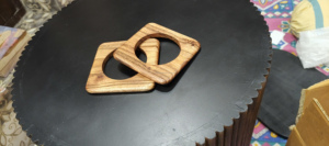Brazaletes de Madera Tallada Vintage, Hechos a Mano, Étnicos, Joyería de Moda para Mujer - Product Image 3