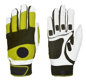 Baseball Batting Gloves Full Finger Pitcher Red Black <b>White</b> Leather Non-Slip Right Handed Adult All Seasons Hook Loop Closure - Product Image 6