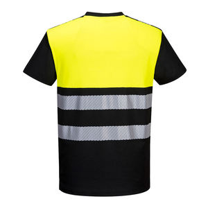 Hi Vis Reflective Safety <b>Orange</b> ANSI Class 2 LED Flash Waterproof Customized Logo Polyester Workwear Men's <b>Polo</b> Shirts - Product Image 6