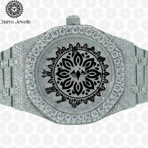 Montre de luxe pour homme Charm Jewells, boîtier en acier inoxydable, cadran de 40 mm, mouvement mécanique analogique, date automatique, luminescent, étanche 10 bars - Product Image 2