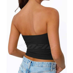 เสื้อเกาะอกเกาะอกไม่มีสายรัดสำหรับผู้หญิงใส่ไปปาร์ตี้แบบลำลองชุดแฟชั่นอินเทรนด์เสื้อเกาะอกสำหรับผู้หญิงใส่ในฤดูร้อน - Product Image 3