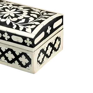 Handcrafted Bone Inlay Wooden Jewelry <b>Box</b> Decorative Storage Case for Rings Earrings and <b>Vanity</b> Accessories - Product Image 5