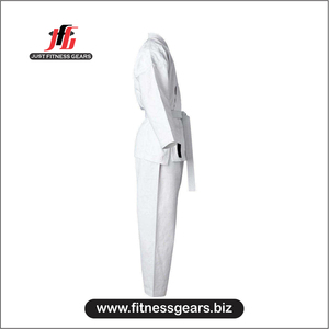 Ensemble d'uniformes de karaté personnalisés avec logo, polyester/coton, durable, léger, respirant, de haute qualité, fusion sans couture, unisexe, adulte, tout usage - Product Image 3