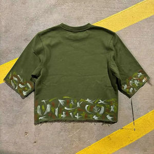 Camiseta Corta Oversize de Nuevo Diseño con Estampado Serigrafiado, Lavado Mineral, 100% Algodón de Alto Gramaje - Product Image 4