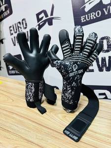 Gants de gardien de but Euro View rose unisexe, doigts enroulés, latex, fermeture auto-agrippante, embossés - Product Image 5