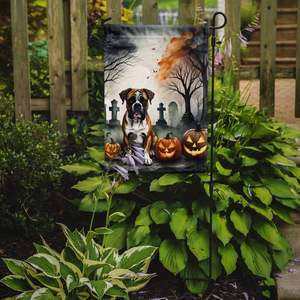 Spooky Halloween Boxer <b>Garden</b> <b>Flag</b> for Mailbox Decor Multicolor Patio Artwork on Yard Flower Beds Multicolor - Product Image 2