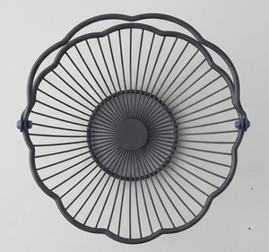 Unique Style Black Color Wire Modern Metal Fruit <b>Basket</b> For Kitchen Storage <b>Display</b> <b>Baskets</b> - Product Image 2