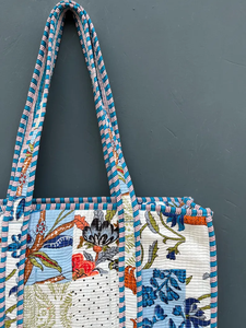 Bolsos de Mano Grandes de Algodón Personalizados a la Moda para Mujer, Bolso de Hombro para Compras de Verano y Primavera, con Cierre de Cremallera - Product Image 4