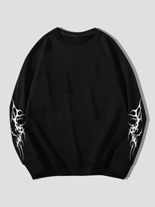 เสื้อสเวตเชิ้ตผู้ชายสุดหรู ผ้าฝ้าย 100% สำหรับฤดูหนาว คุณภาพสูง ดีไซน์เรียบง่าย ปรับแต่งได้ คอวีแบบรูดเชือก ทรงหลวม น้ำหนัก 250 กรัม ผลิตตามสั่ง - Product Image 1