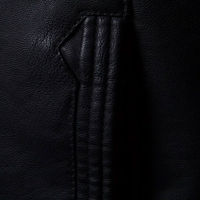 Blouson de motard en cuir véritable et toile pour homme, design personnalisé, robuste, avec étiquette privée, vente en gros en usine