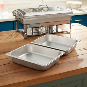 Plat de service en acier inoxydable de qualité supérieure, design élégant, durable et écoresponsable, idéal pour les buffets professionnels, mariages et fêtes - Product Image 4