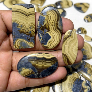 Cabujón de piedra preciosa natural de schalenblende, cabujón de schalenblende suelto con base plana para la fabricación de joyas - Product Image 4