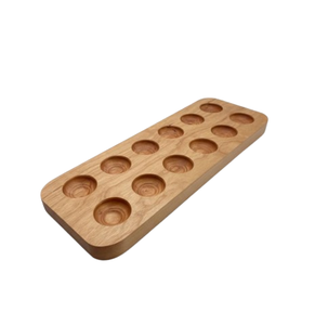 Plateau à œufs blanc et marron de haute qualité pour la maison et la cuisine, idéal pour le comptoir de cuisine et la table - Product Image 3