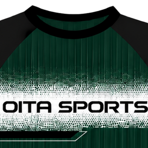 Camiseta Deportiva Personalizada de Manga Corta con Cuello Redondo, Color Verde Oscuro y Negro, Estilo Raglán, Uniforme de Equipo para Entrenamiento Atlético, Transpirable y de Alto Rendimiento - Product Image 5