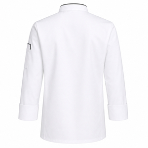Vestes de chef pour hommes avec logo personnalisé, polyester/coton, uniforme de cuisine professionnel pour le personnel de restaurant, d'hôtel et de restauration, veste de chef - Product Image 2
