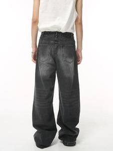 Pantalon cargo vintage pour homme, taille haute, 100% coton, léger, respirant, délavé à l'acide, effet vieilli, séchage rapide - Product Image 2