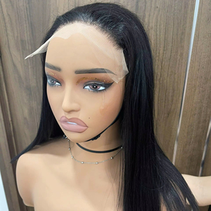 Peluca de cabello humano más vendida con cierre de encaje central, lisa, natural, para mujer, estilo suave, cabello virgen, color de proveedor. - Product Image 1