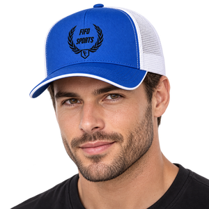 Casquette de camionneur moderne avec panneau en maille, casquette snapback légère en tissu respirant, fermeture réglable, couvre-chef décontracté pour l'extérieur, personnalisable - Product Image 1