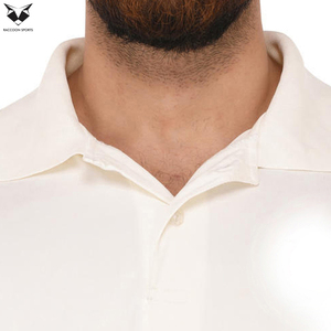 Uniforme de cricket durable, léger, respirant et à séchage rapide pour adultes, couleur blanc pur, 100% polyester, vêtements de sport, logo personnalisé - Product Image 5