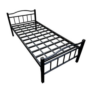 Металлическая односпальная кровать из стали и железа для дома - Product Image 3