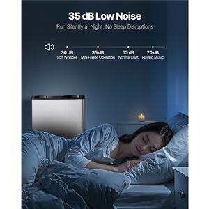 Mini Frigorifero a Porta Singola di Qualità Alberghiera da 3,2 Cu.Ft con Temperatura Regolabile ed Efficienza Energetica - Product Image 5