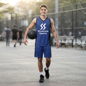 Uniformes de Baloncesto Impresos Transpirables de Alta Calidad, Conjuntos de Camisetas y Pantalones Cortos Reversibles sin Mangas, Servicio Personalizable OEM/ODM - Product Image 5