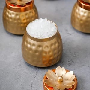 Premium Brass Container Affordable Decorative Storage <b>Jar</b> for Kitchen <b>Spices</b> and Storage - Product Image 3