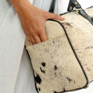 กระเป๋าเดินทางหนังวัววินเทจสำหรับผู้ชายและผู้หญิง - Product Image 6