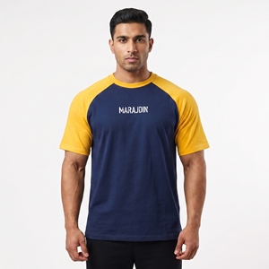 Camiseta Raglán Negra y Blanca para Hombre, con Logotipo Personalizado, Estilo Béisbol, Manga en Contraste, Ropa Deportiva Informal, Top de Moda - Product Image 3