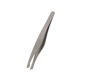 Pinzas para cejas de acero inoxidable, pinzas para manicura, punta inclinada, herramienta de belleza duradera para uso doméstico, 9cm - Product Image 6