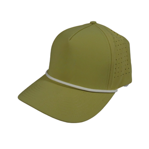 Gorra de Golf de 5 Paneles con Logotipo Personalizado, Diseño de Lona con Cuerda Frontal y Orificios Cortados con Láser, para Ciclismo, Béisbol y Deportes al Aire Libre, OEM, ODM, Venta al Por Mayor - Product Image 3