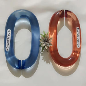 Decoración del hogar: Eslabones de cadena de resina personalizables de gran tamaño y colores claros, eslabones grandes de resina multicolor disponibles. - Product Image 5