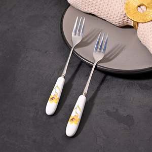 Golden Whisper Luxury Mini Metal Salad Forks Eco-Friendly Set of 2 for <b>Home</b> Kitchen Restaurant Use Back to School <b>Essential</b> - Product Image 4
