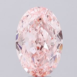 Diamant de laboratoire cultivé en CVD, certifié IGI, clarté VS1, taille excellente, rose intense fantaisie ovale, durable, pour la joaillerie. - Product Image 6