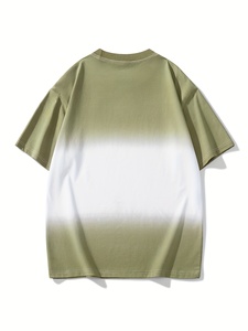 Vente en gros – T-shirt streetwear 100 % coton peigné, haute qualité, respirant, 400 g, style vintage oversize, avec logo personnalisé sérigraphié - Product Image 2