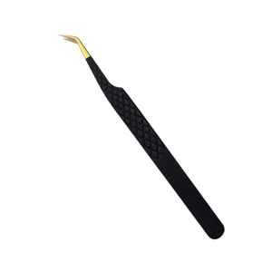 Pinces à cils de qualité supérieure, durables, antistatiques, en acier inoxydable, à pointe dentelée, avec une prise fine, personnalisables, pour extensions de cils - Product Image 6