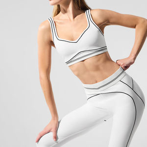 Leggings de sport pour femmes en nylon et élasthanne recyclables, personnalisés, à taille haute, à séchage rapide, à haute élasticité, pour le fitness, le yoga et les exercices - Product Image 1