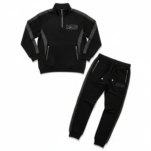 Conjunto Deportivo Personalizado para Hombre, Chaqueta con Cierre de 1/4, Felpa Técnica, 2 Piezas, Conjunto de Joggers de Alta Calidad, Ropa Deportiva para Gimnasio - Product Image 1