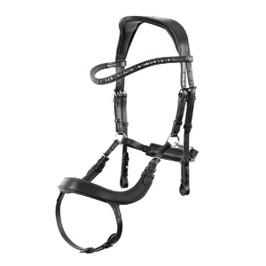 Brida de cuero occidental premium ajustable y duradera para entrenamiento y exhibición de caballos, brida de polo genuina para caballo - Product Image 1