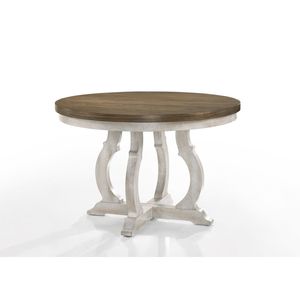 Set da Pranzo Contemporaneo Havanna 5 Pezzi, Tavolo Largo 119 cm con Sedie in Tessuto Bianco e Noce Vintage - Product Image 3