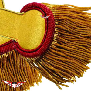 Epolete Táctico Amarillo Napoleón Francés de Alta Calidad, Hecho a Mano, para Disfraz - Product Image 2