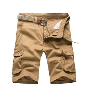 Pantalones Cortos Cargo de Algodón 100% para Hombre, Corte Holgado, Estilo Bermuda, Multibolsillos, Tallas Grandes, Diseño Sólido, Casuales, para Exteriores, ¡Oferta! - Product Image 4