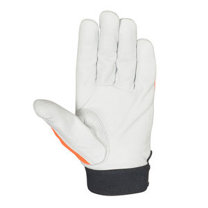 Gants de travail de sécurité pour mécaniciens les plus vendus, gants de travail en cuir pour la construction, à doigts entiers, avec poignet réglable - Product Image 5