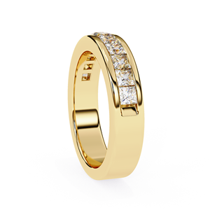 Anillo de Eternidad con Diamante Cultivado en Laboratorio de Corte Princesa de 1.07 Quilates de Calidad Premium, Joyería Fina Disponible a un Precio Competitivo - Product Image 4