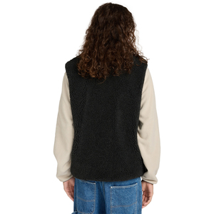 Top Quality Sherpa Fleece <b>Vests</b> <b>Black</b> Color Full Zip Up Stand Collar Casual Winter Outdoor Off Road Hiking Sherpa <b>Vests</b> For Men - Product Image 5
