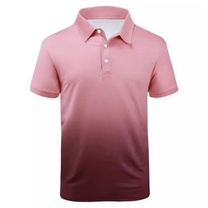 Camiseta Polo Deportiva Casual de Manga Corta para Hombre, Jersey con Degradado 3D y Solapa Sólida, 100% Poliéster, Alta Calidad - Product Image 5