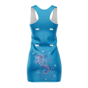 <b>Women's</b> Durable Plus Size Netball <b>Skort</b> Uniform Quick Dry Breathable 100% Polyester Sublimation Print Teamwear OEM Custom Dress - Product Image 3
