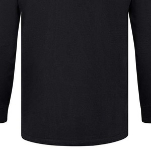 Chemises de rugby pour hommes de qualité supérieure à manches longues rayées personnalisées imprimées en sérigraphie 100% coton respirant à séchage rapide noir et blanc - Product Image 6